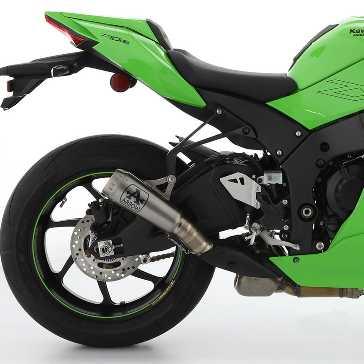 Arrow 71928PRI Pro-Race Slip-on Exhaust, Nichrome for Kawasaki ZX