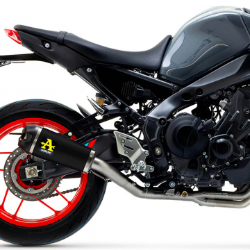 view Arrow 71932PKN Works Slip-on Exhaust, Nichrome Dark for Yamaha MT-09 '21-'23