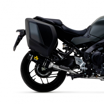 view Arrow 71934AKN Thunder Slip-on Exhaust, Aluminum Dark for Yamaha Tracer 9 / GT '21-'24
