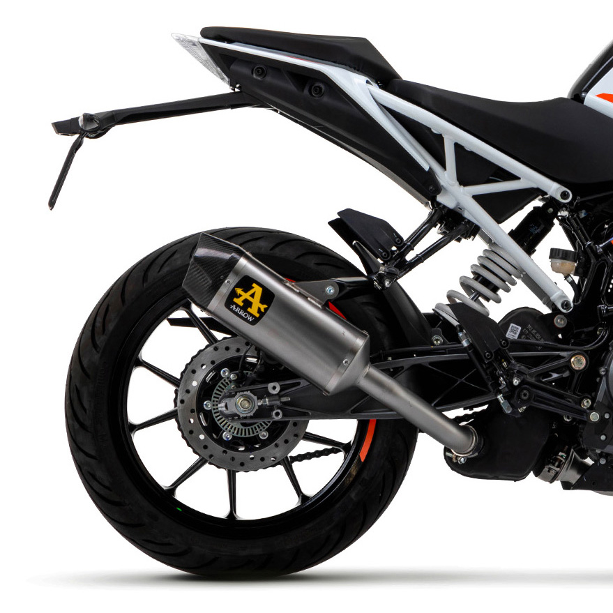Arrow 71936PK Indy Race Slip-on Exhaust, Titanium for KTM Duke 125