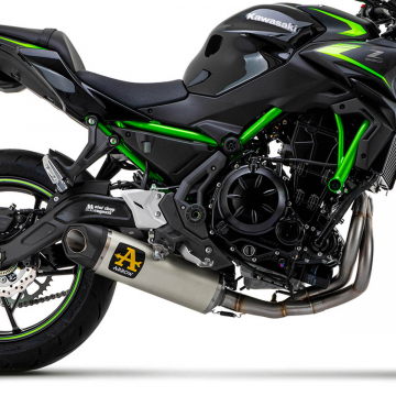 view Arrow 71937AKW Indy-Race Full Exhaust, Aluminum for Kawasaki Z650 '21-'23