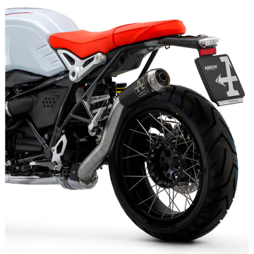 view Arrow 71941PRN Pro-Race Slip-on Exhaust, Nichrome Dark for BMW R NineT Urban '21-'24