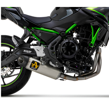 view Arrow 71961AKW Indy Race Evo Full Exhaust, Aluminum for Kawasaki Ninja 650 / Z650 '21-'23