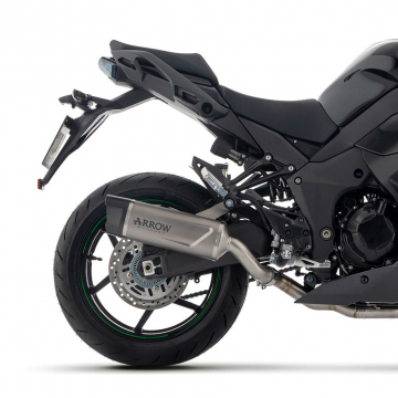 view Arrow 71987PK Indy Race Evo Exhaust, Titanium for Kawasaki Ninja 1100 SX (2025-)