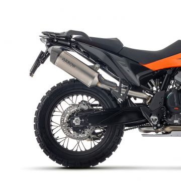 view Arrow 71990PK Race-Tech Slip-on Exhaust, Titanium for KTM 790 Adventure (2025-)