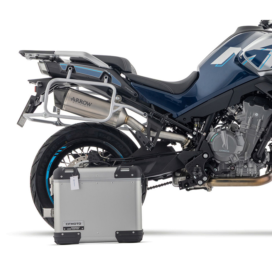 もも③800 Arrow 71991PK Race-Tech Slip-on Exhaust, Titanium for CF Moto 800