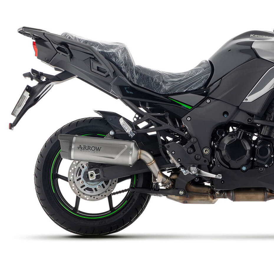 Arrow 71993PK Indy Race EVO Full Exhaust, Titanium for Kawasaki
