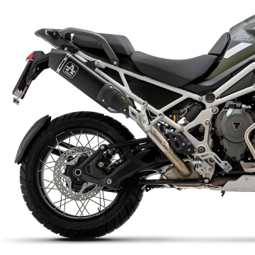 view Arrow 72502VAN Veloce Slip-on Exhaust, Dark for Triumph Tiger 1200 '22-'24 (Without Side Cases)