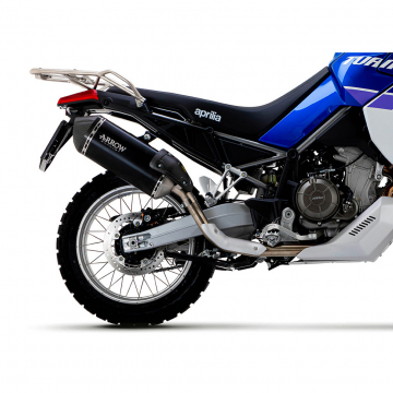 view Arrow 72506SKN Sonora Titanium Dark Exhaust for Aprilia Tuareg 660 '22-'24