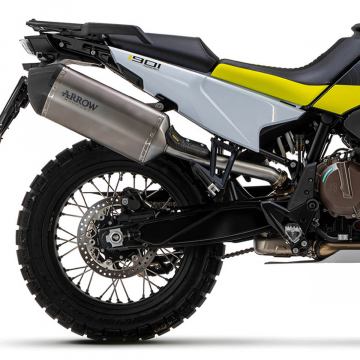 view Arrow 72508SK Sonora Slip-on Exhaust, Titanium for Husqvarna Norden 901 '22-'23