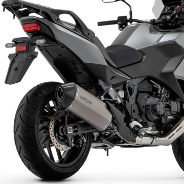 view Arrow 72509SK Sonora Slip-on Exhaust, Titanium for Honda NT1100 '22-'24