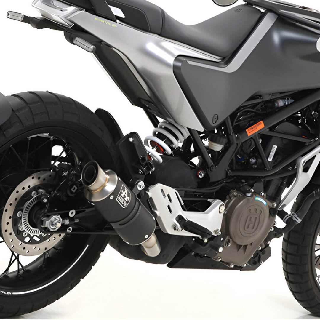 Arrow 72631GPI GP2 Slip-on Exhaust, Nichrome Dark for Svartpilen