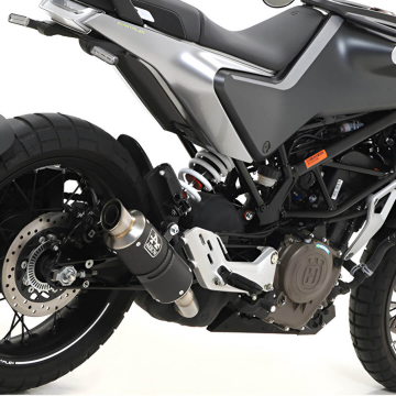 view Arrow 72631GPI GP2 Slip-on Exhaust, Nichrome Dark for Svartpilen/Vitpilen 401 '20-