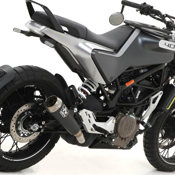 view Arrow 72631PRN Pro-Race Slip-on Exhaust, Nichrome Dark for Svartpilen/Vitpilen 401 '20-'23