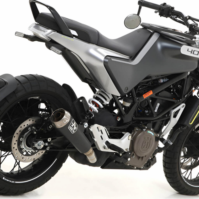 【ARROW ProRace】 ヴィットピレン・スヴァルトピレン用 Arrow Pro-Race Slip-on Exhaust, Nichrome Dark for Svartpilen