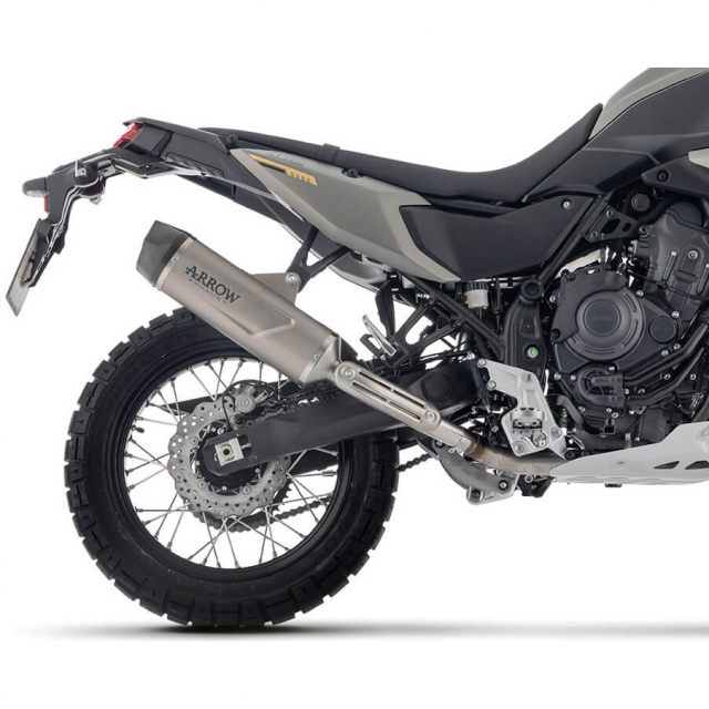 Arrow 72660PK Indy Race Evo Exhaust, Titanium for Yamaha Tenere