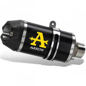 view Arrow 72661AKN Indy Race Exhaust, Aluminum Dark for Yamaha Tenere 700 '25-