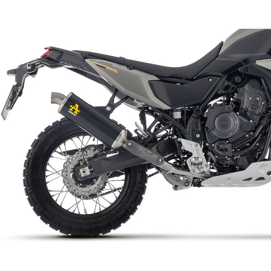 Arrow 72662AON Indy Race Exhaust, Aluminum Dark for Yamaha Tenere