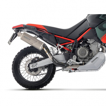 view Arrow 72663PO Indy Race Evo Titanium Exhaust for Aprilia Tuareg 660 '25-