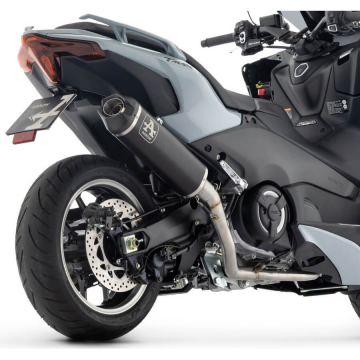 view Arrow 73022PKN Indy Race Full Exhaust, Titanium Dark for Yamaha T-MAX 560 '25-