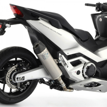 view Arrow 73518PK Indy Race Slip-on Exhaust for Honda Forza 750 '21-'23