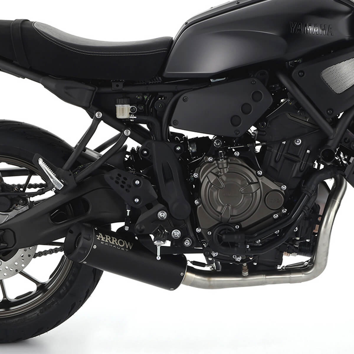 Arrow 74509RBN Rebel Slip-on Exhaust, Aluminum Dark End Cap for