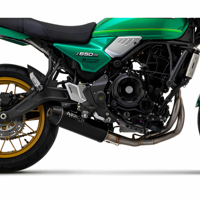 Arrow 74510RBW Rebel Full Exhaust, Nichrome for Kawasaki Z650RS