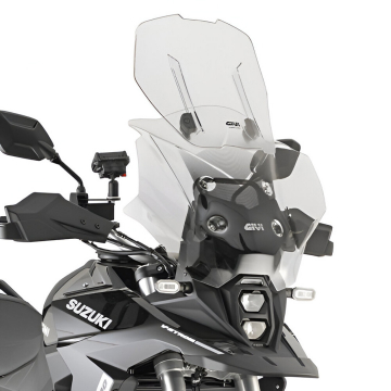 view Givi AF3125B Airflow Sliding Windshield, Transparent for Suzuki V-Strom 800DE/SE '23-'24