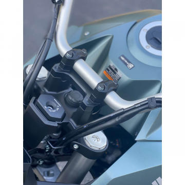 view Helibars HR03190 Tour Performance Handlebar Risers, Black for Suzuki V-Strom 800 '24-
