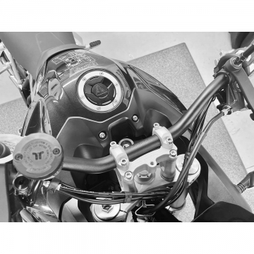view Helibars HR06188 Tour Performance Handlebar Risers, Silver for Triumph Tiger 900 '24-