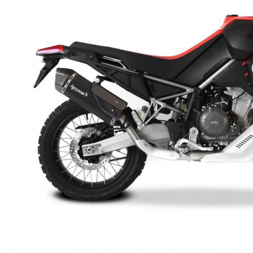 view HP Corse APTUSPS350C-AB SPS Carbon Short Exhaust for Aprilia Tuareg 660 '22-