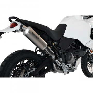 view HP Corse DUDEXSP1300HT-AB SP-1 Short Titanium Slip-on Exhaust for Ducati DesertX '22-