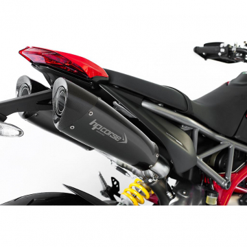 view HP Corse DUEVO2695HB-AAB Evoxtreme Slip-on Exhausts for Ducati Hypermotard 950/SP '19-
