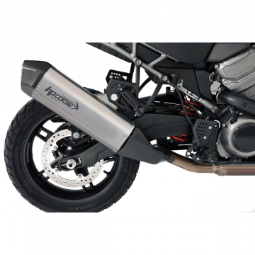 view HP Corse SPS Carbon Slip-on Exhaust, Titanium for Harley Pan America 1250 '21-