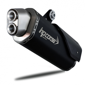view HP Corse 4 Track-R Slip-on Exhaust, Black for Honda Africa Twin 1100 '20-