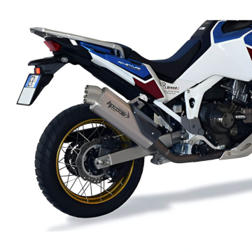 view HP Corse 4 Track-R Slip-on Exhaust, Titanium for Honda Africa Twin 1100 '20-