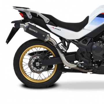 view HP Corse SP-2 Short Titanium Slip-on Exhaust, Black for Honda Transalp XL750 '23-