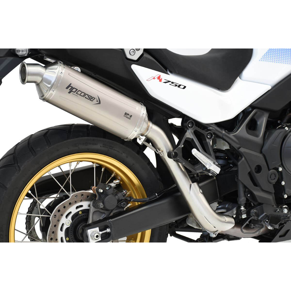 HP Corse SP-2 Short Titanium Slip-on Exhaust, Satin for Honda