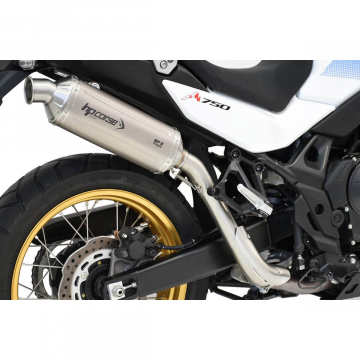 view HP Corse SP-2 Short Titanium Slip-on Exhaust, Satin for Honda Transalp XL750 '23-