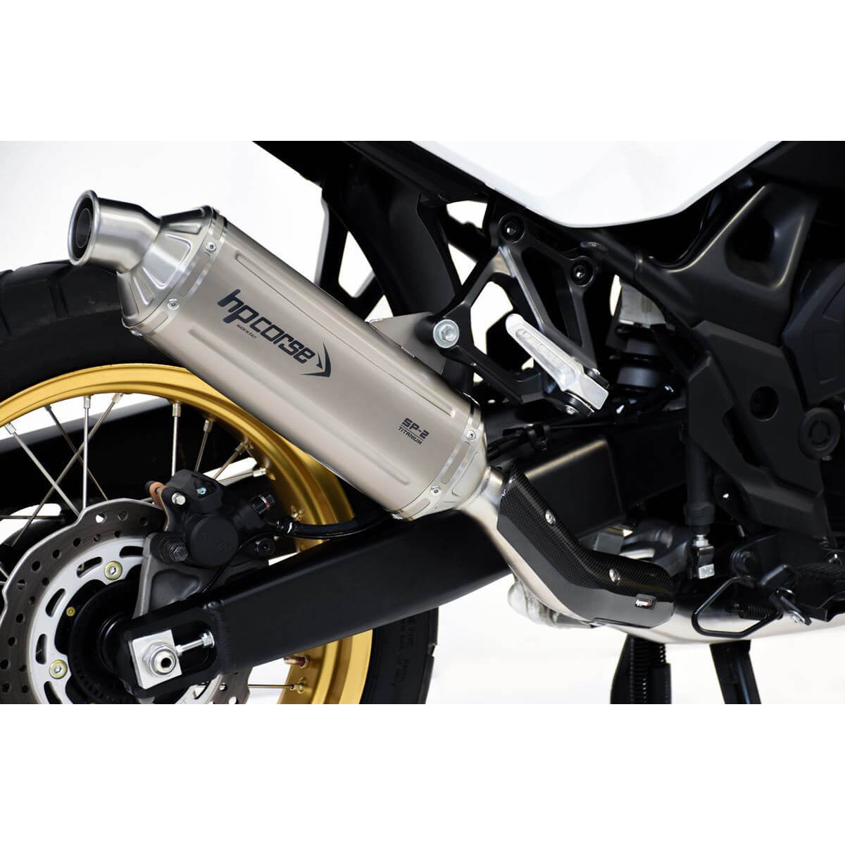 HP Corse SP-2 Low Titanium Slip-on Exhaust, Titanium for Honda