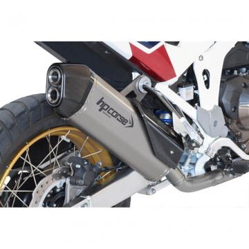 view HP Corse SPS Carbon Slip-on Exhaust, Satin for Honda Africa Twin 1100 '20-