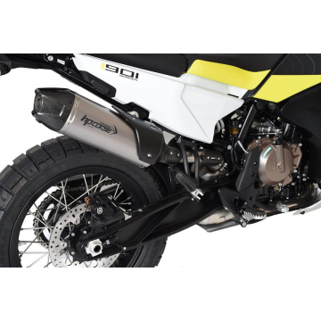 view HP Corse HU901NOSP1C300T-AB SP-1 Carbon Short High Mount Slip-on Exhaust for Norden 901 '22-