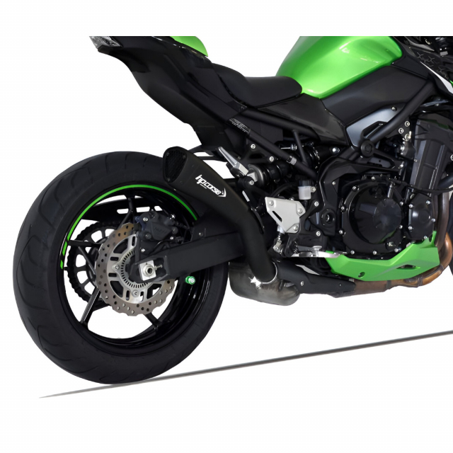 HP Corse Hydroform Short R Slip-on Exhaust, Black for Kawasaki
