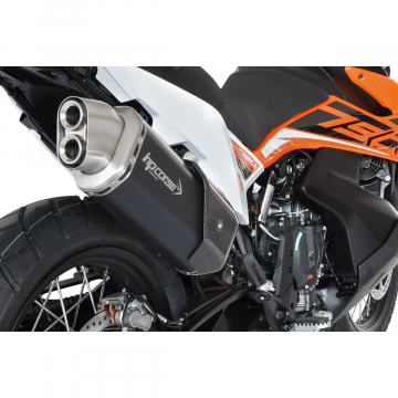 view HP Corse 4 Track-R Slip-on Exhaust, Black for KTM 790 Adventure '19-