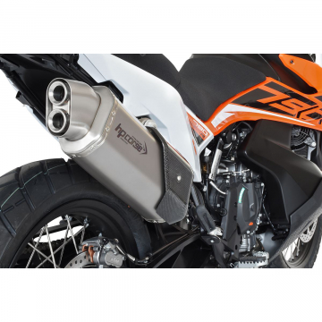 view HP Corse Track-Low Slip-on Exhaust, Titanium for KTM 790 Adventure '19-