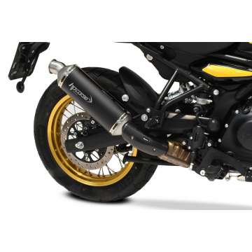 view HP Corse REHI45SP1SC-AB SP-1 Short Black Exhaust for Royal Enfield Himalayan 450 '24-