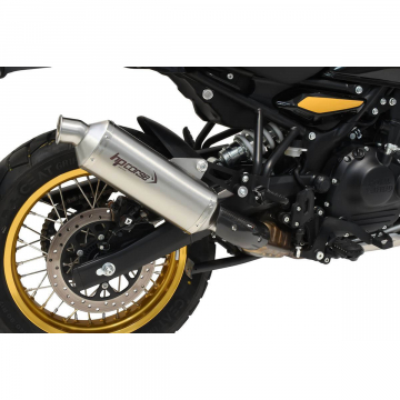 view HP Corse REHI45SP1SS-AB SP-1 Short Satin Exhaust for Royal Enfield Himalayan 450 '24-