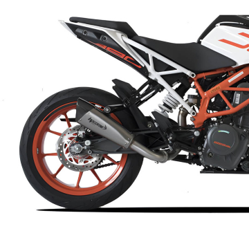 view HP Corse Evoxtreme Slip-on Exhaust, Satin for KTM 390 Duke '13-