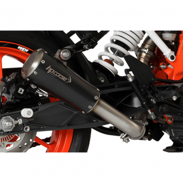view HP Corse GP-07 Slip-on Exhaust w/ Mesh Db Killer, Black for KTM 390 Duke '13-