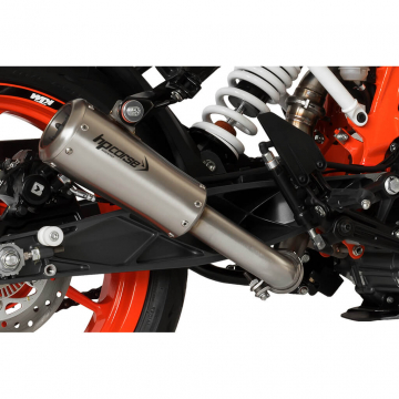 view HP Corse GP-07 Slip-on Exhaust w/ Ring Db Killer, Satin for KTM 390 Duke '13-